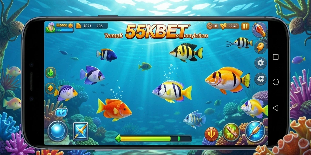 Tampilan gameplay 55KBET yang menarik dan penuh aksi Tembak Ikan.