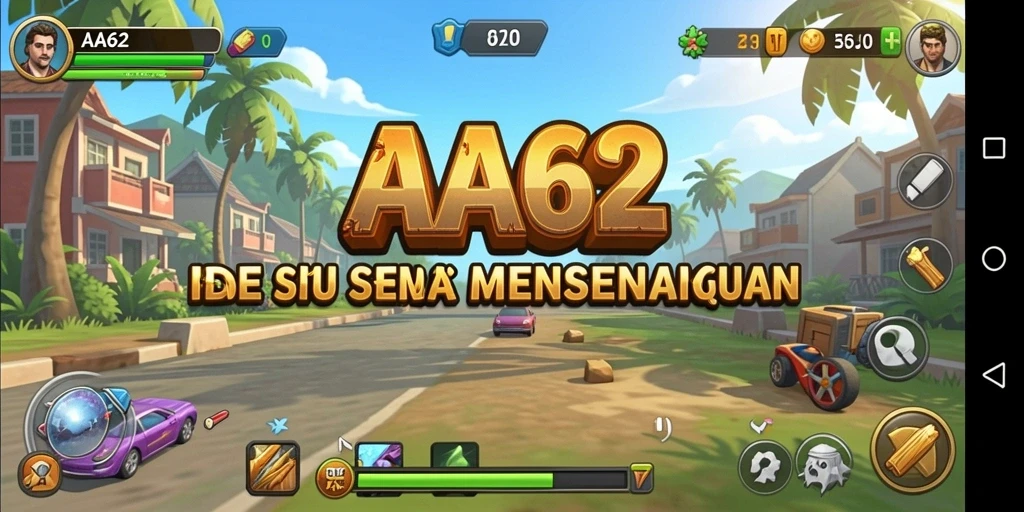 Tampilan utama gameplay Idle yang menarik dari AA62.