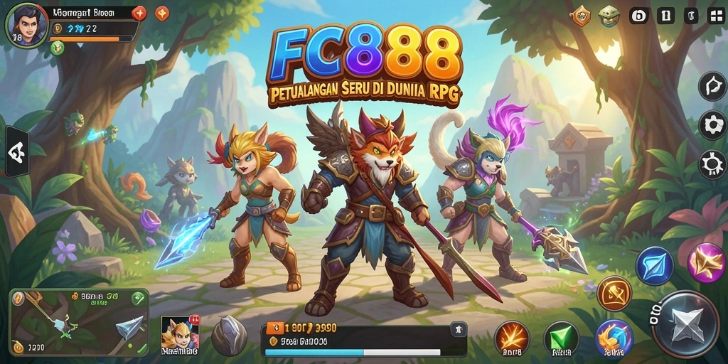 Tampilan gameplay menarik dari FC888 dalam dunia RPG.