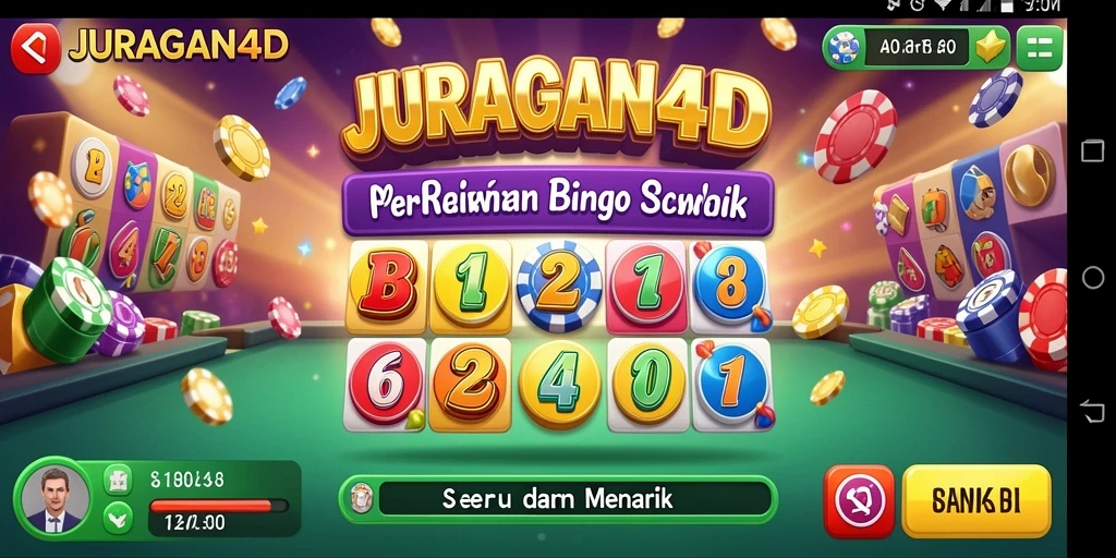Tampilan permainan Bingo JURAGAN4D yang menarik dan interaktif.