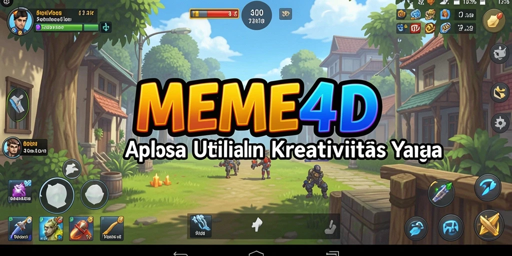 Tampilan antarmuka MEME4D yang memudahkan pembuatan meme.