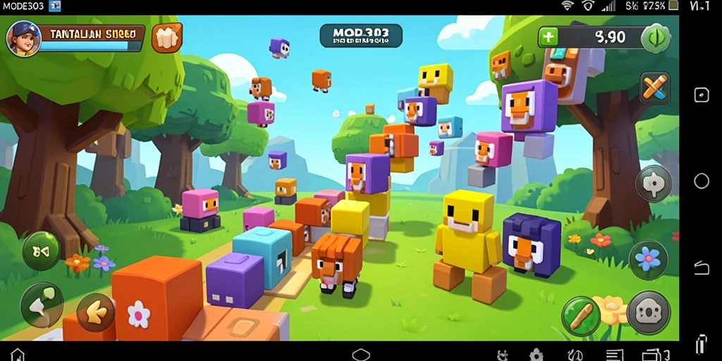 Tampilan gameplay MODE303 yang menarik dan penuh tantangan puzzle.