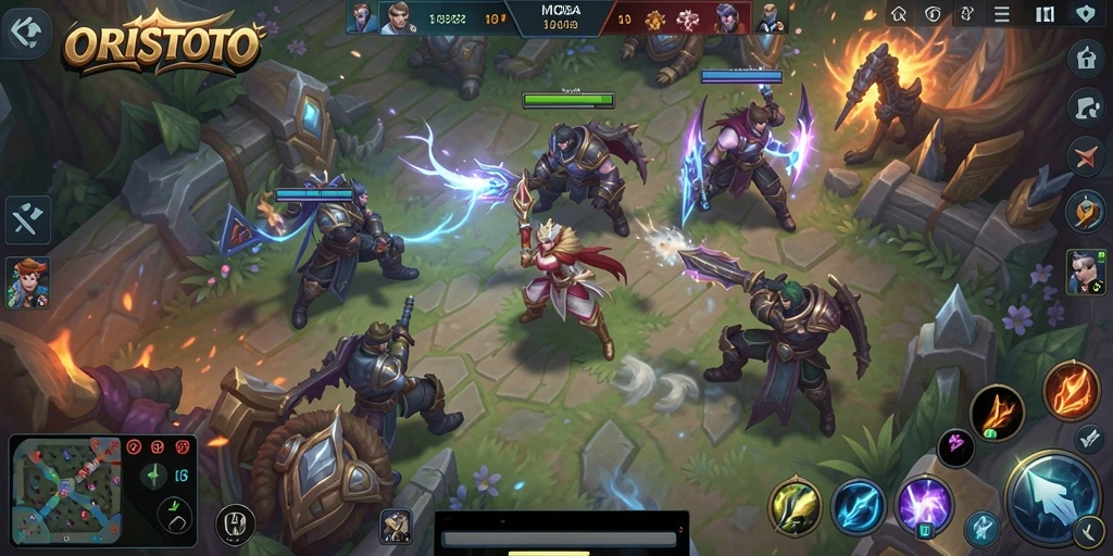 Gameplay seru dan penuh strategi dalam ORISTOTO.