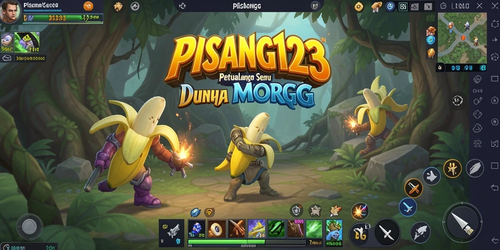 Tampilan menarik dari gameplay MMORPG PISANG123 dengan pertarungan seru.