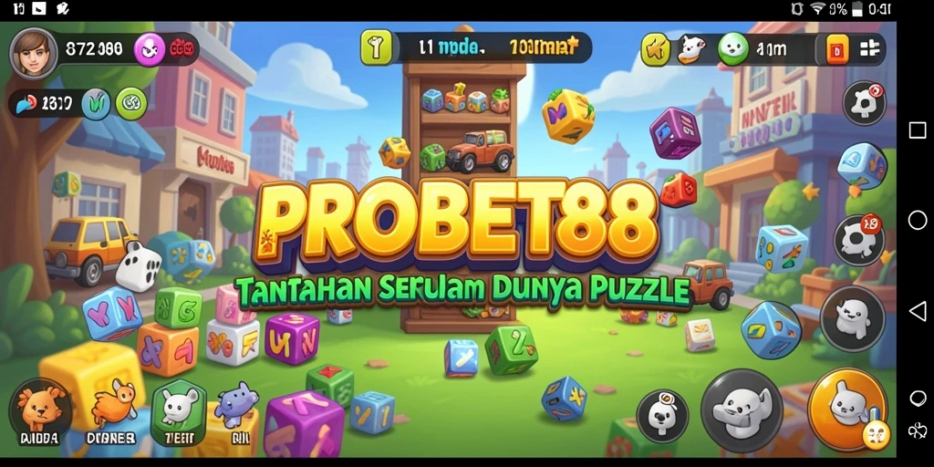 Tampilan gameplay PROBET88 dengan berbagai teka-teki menantang.
