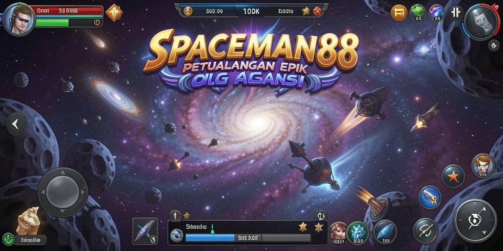 Screenshot SPACEMAN88 menampilkan aksi petualangan luar angkasa yang mendebarkan.